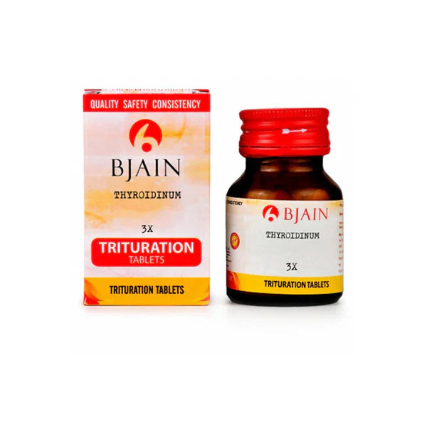 Bjain Homeopathy Thyroidinum Trituration Tablets - 3X - 25 Gm