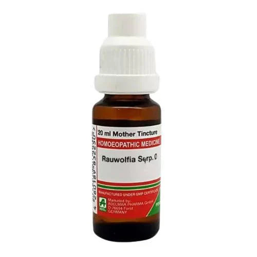 Adel Homeopathy Rauwolfia Serp Mother Tincture Q - 20 ml