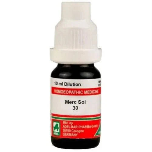 Adel Homeopathy Merc Sol Dilution - 30 CH - 10 ml - Pack of 1