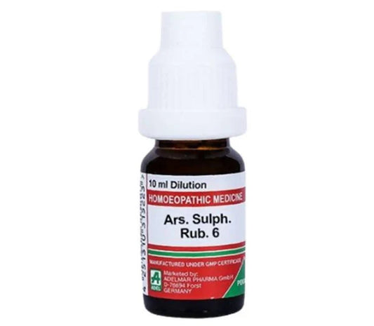 Adel Homeopathy Ars Sulph Rub Dilution - 6 CH - 10 ml