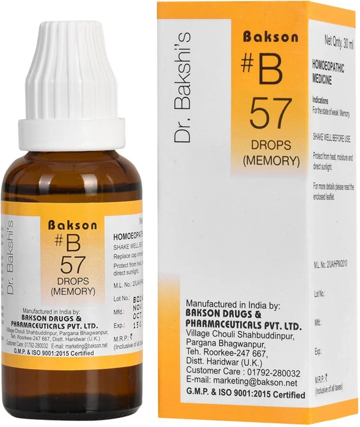 Bakson's Homeopathy B57 Drops - 30 ml